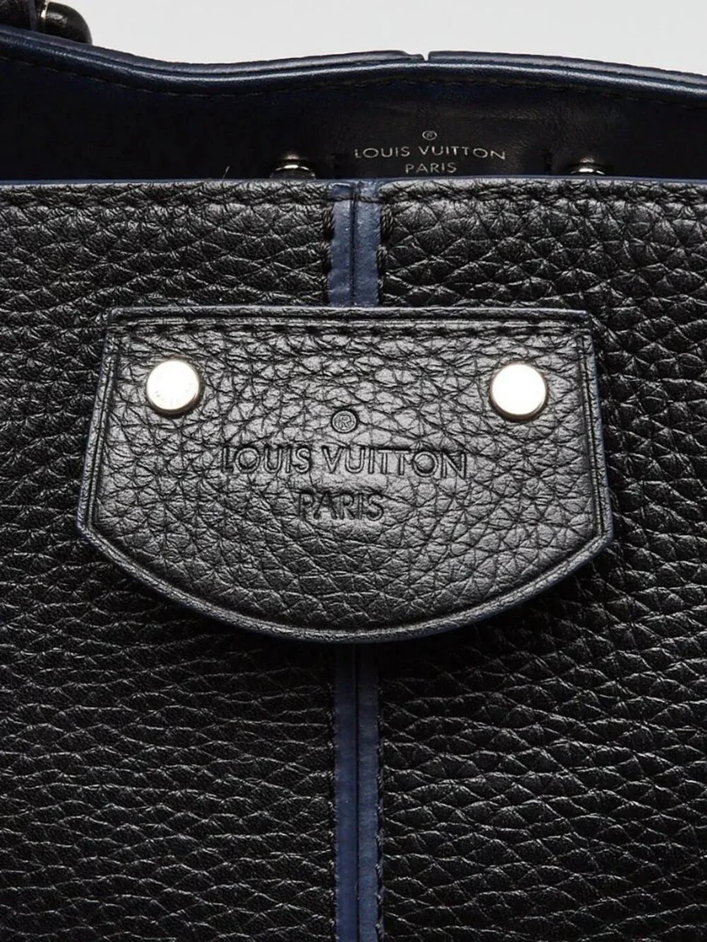 Louis Vuitton Black Taurillon Leather Pernelle Tote Bag